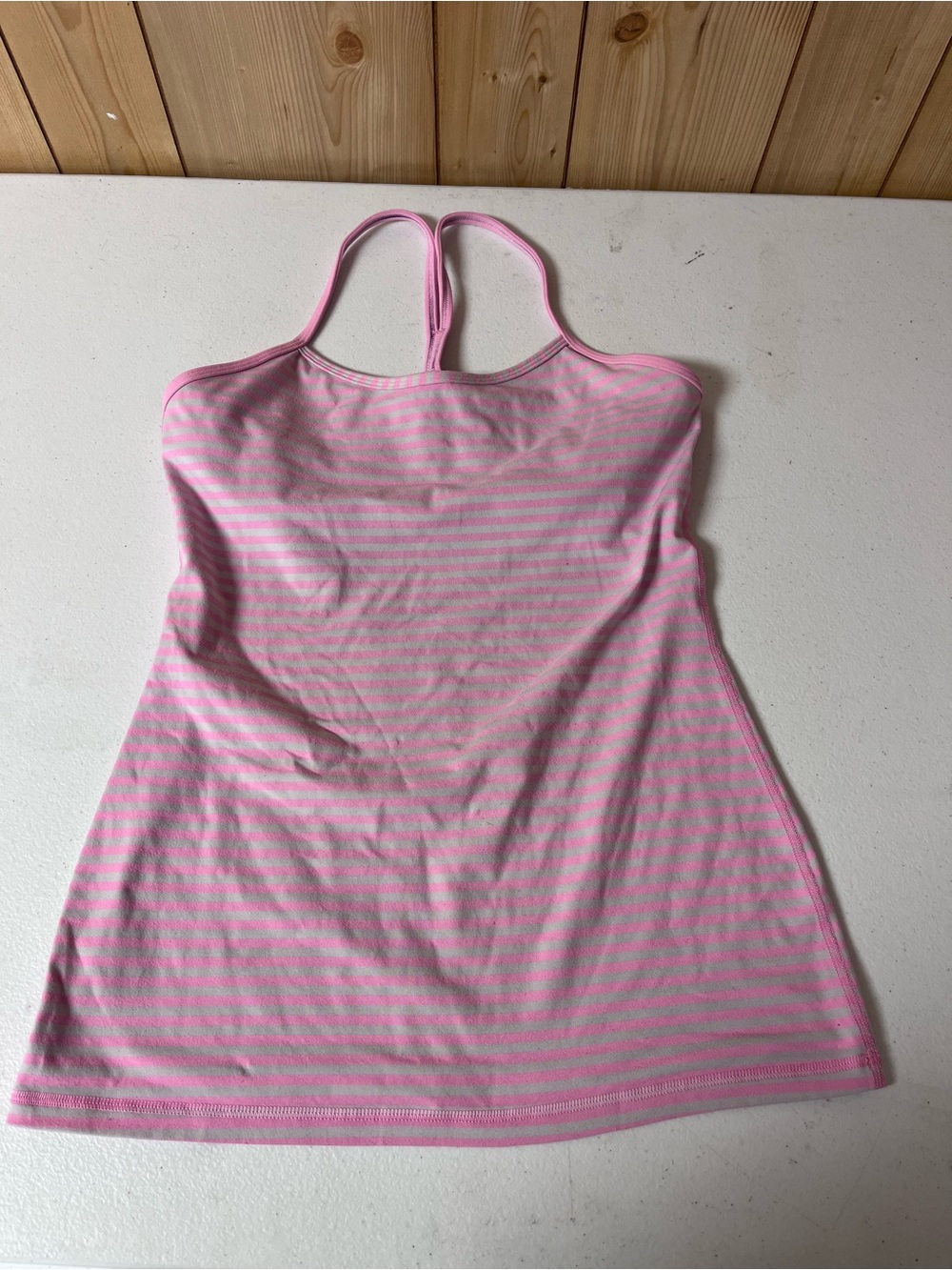 lululemon athletica Pink Striped Tank Top
